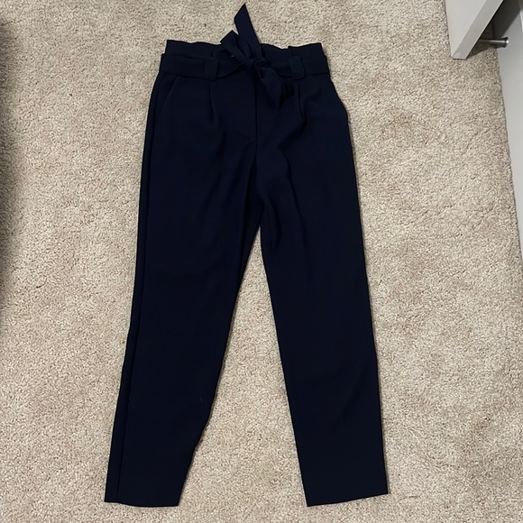 express navy blue dress pants Pacific Blue Beaded Lace Long V Neck Dress With Open Back